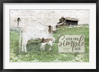 Framed Live the Simple Life