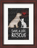 Framed Save a Life - Rescue