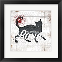 Framed All You Need is Love - Cat
