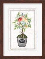 Framed Floral Topiary