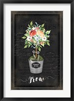 Framed Floral Topiary IV