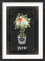 Framed Floral Topiary IV
