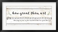 Framed How Great Thou Art