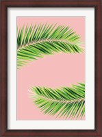 Framed Pink Palm II