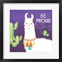 Be Proud Llama Framed Print