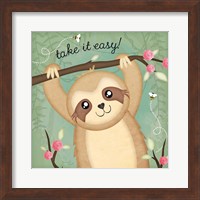 Framed Take It Easy Sloth