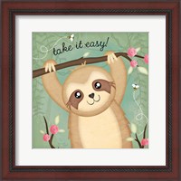 Framed Take It Easy Sloth