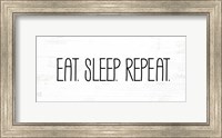Framed Eat, Sleep, Repeat