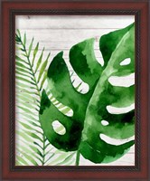 Framed 'Banana Leaf I' border=