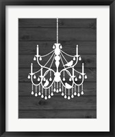 Framed Chandelier Bird II