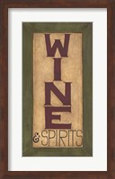 Framed Wine and Spirits
