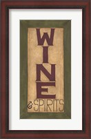 Framed Wine and Spirits