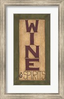 Framed Wine and Spirits