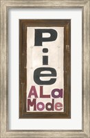 Framed Pie Ala Mode