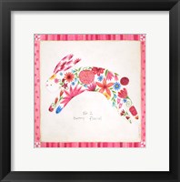 Framed No. 2 Bunny Floral