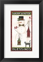 Framed Warm Winter Blessings