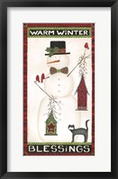 Framed Warm Winter Blessings