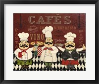 Framed 'Italian Chefs - D' border=