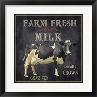 Framed 'Farm Fresh Milk' border=