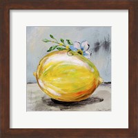 Framed 'Abstract Kitchen Fruit 1' border=