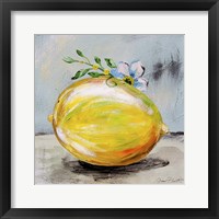 Framed 'Abstract Kitchen Fruit 1' border=