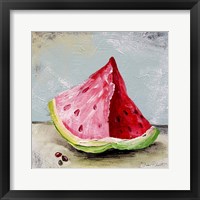 Framed 'Abstract Kitchen Fruit 3' border=