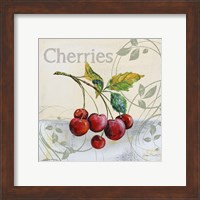 Framed 'Tutti Fruiti Cherries' border=