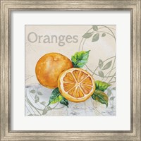 Framed 'Tutti Fruiti Orange' border=