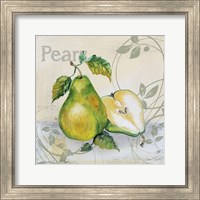 Framed 'Tutti Fruiti Pear' border=