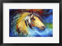 Framed Blue Thunder War Pony