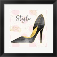 Fashion Blooms I Black Framed Print