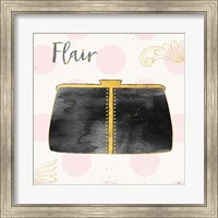 Framed Fashion Blooms II Black