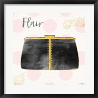 Framed Fashion Blooms II Black