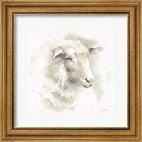 Framed 'Farm Friends IV Neutral' border=