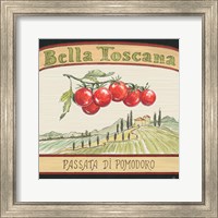Framed 'Tuscan Flavor V' border=
