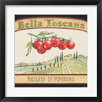 Framed 'Tuscan Flavor V' border=