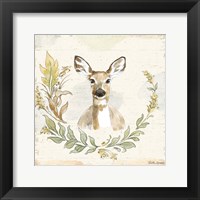 Framed 'Woodland Wreath VII' border=