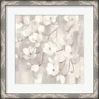 Framed 'Magnolias in Spring I Neutral' border=