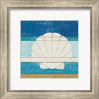 Framed 'Beachscape Shell v2' border=