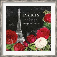 Framed Rouge Paris II Black