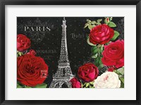 Framed Rouge Paris I Black