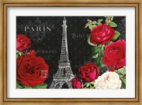 Framed Rouge Paris I Black