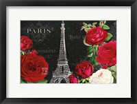 Framed Rouge Paris I Black