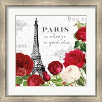 Framed Rouge Paris II