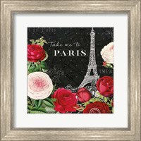 Framed Rouge Paris III Black