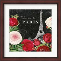 Framed Rouge Paris III Black