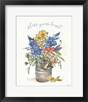 Framed 'Texas Bluebonnet I' border=