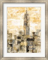 Framed Manhattan Gray and Gold II