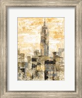 Framed Manhattan Gray and Gold II