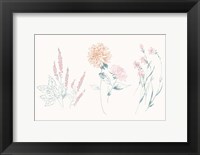Framed Flowers on White VIII Contemporary